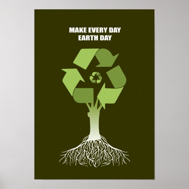 PÓSTER HACER CADA DÍA DÍA DE LA TIERRA (Frente)