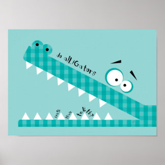 Póster hacer caimanes...