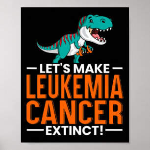 Póster Hacer cáncer de leucemia Extinción Dino de los din