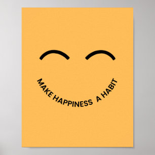 Póster Hacer de la felicidad un hábito
