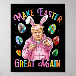 Póster Hacer de la Pascua una vez más divertida Trump Bun