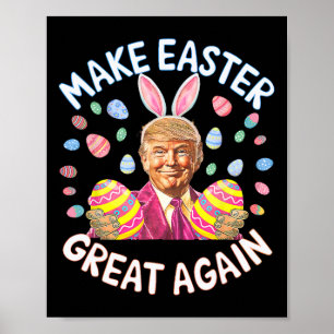 Póster Hacer de la Pascua una vez más divertida Trump Bun