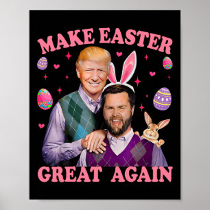 Póster Hacer de la Pascua una vez más grande Trump Vance