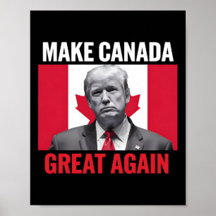 Póster Hacer grande a Canadá otra vez divertido a Trump B