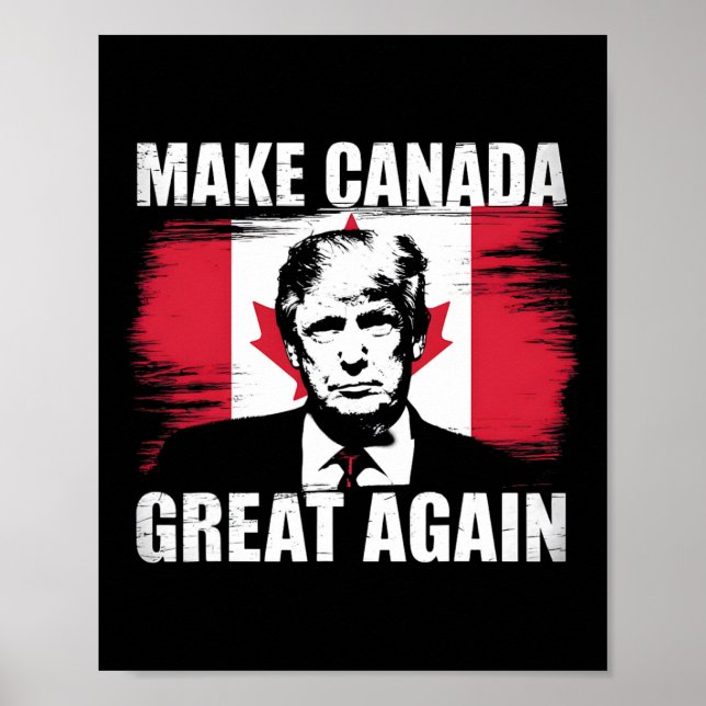 Póster Hacer grande a Canadá otra vez divertido a Trump B (Frente)