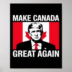 Póster Hacer grande a Canadá otra vez divertido a Trump B