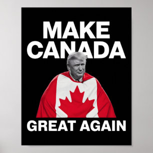 Póster Hacer grande a Canadá otra vez divertido a Trump B