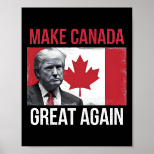 Póster Hacer grande a Canadá otra vez divertido a Trump B