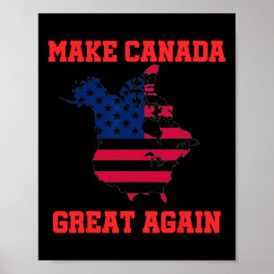 Póster Hacer grande a Canadá otra vez divertido a Trump O