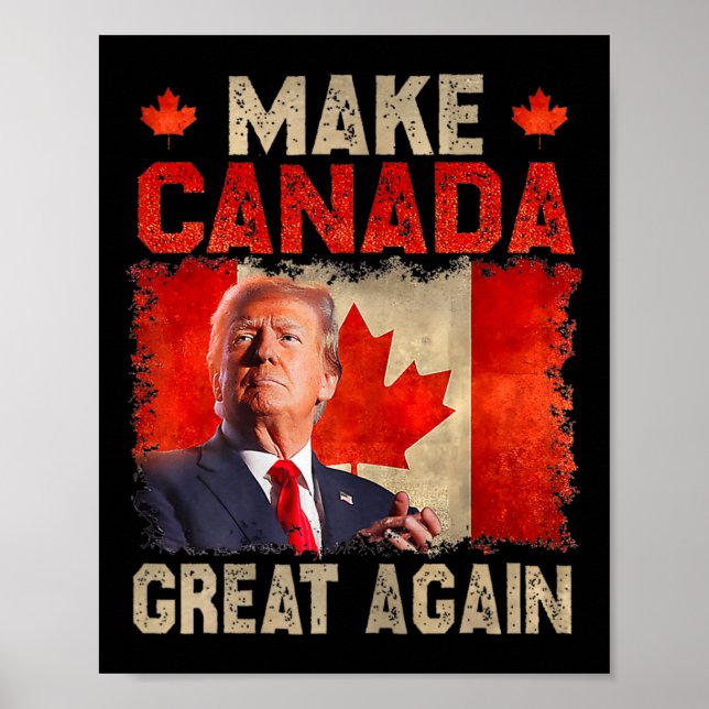 Póster Hacer grande a Canadá otra vez, presidente gracios (Frente)