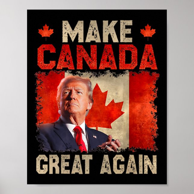 Póster Hacer grande a Canadá otra vez, presidente gracios (Frente)