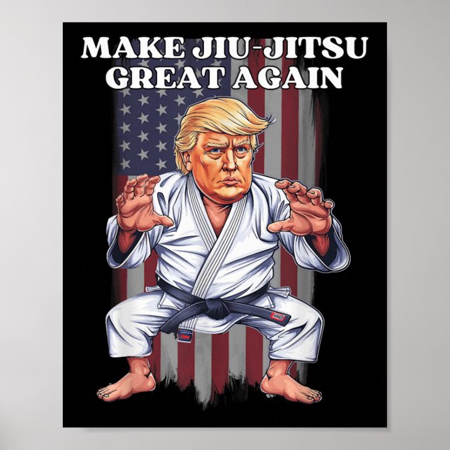 Póster Hacer grande a Jiu-jitsu de nuevo a Trump Republic (Frente)