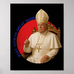 Póster Hacer grande al Vaticano otra vez divertido al Pap