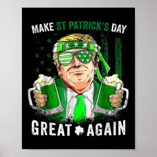 Póster Hacer grande el día de San Patricio otra vez la ce