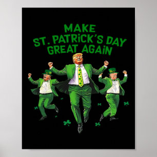 Póster Hacer grande el día de San Patricio otra vez la ce