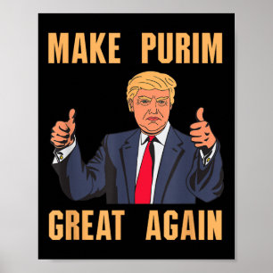 Póster Hacer grande el purismo de nuevo divertido Trump d