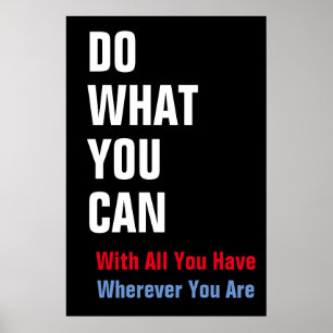 Póster Hacer lo que se pueda por una cita motivacional