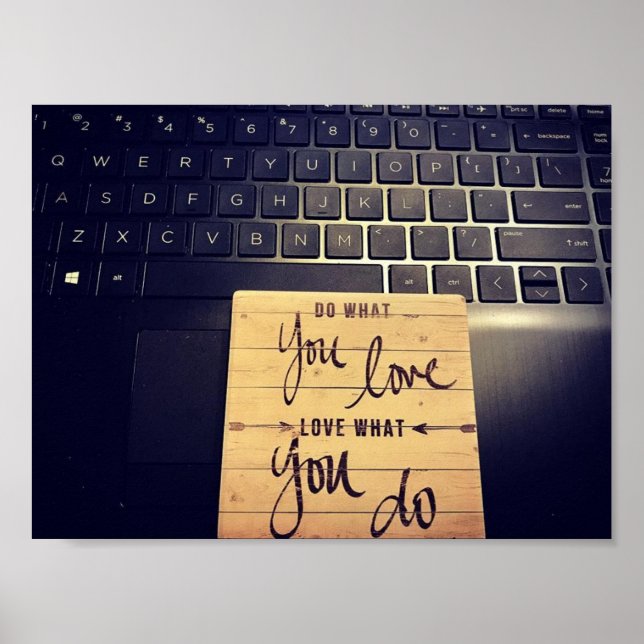 PÓSTER HACER LO QUE TE ENCANTA HACER POSTER (Frente)