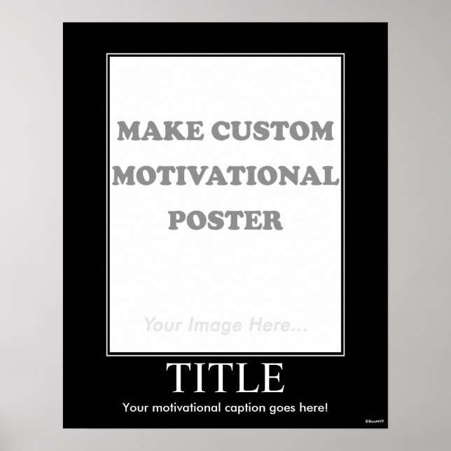 Póster Hacer Poster motivacional Personalizado (retrato) (Frente)
