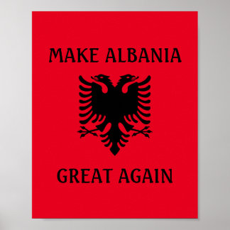 Póster Hacer que Albania vuelva a ser grande
