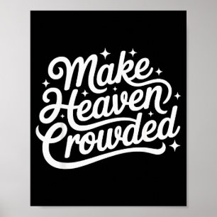 Póster Hacer que el cielo esté abarrotado Iglesia Bíblica