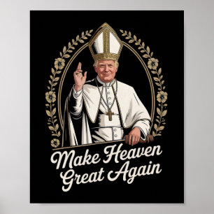 Póster Hacer que el cielo vuelva a ser grande, Donald Tru