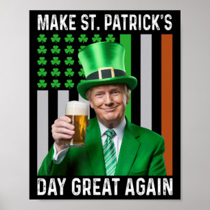 Póster Hacer que el Día de San Patricio sea grande otra v
