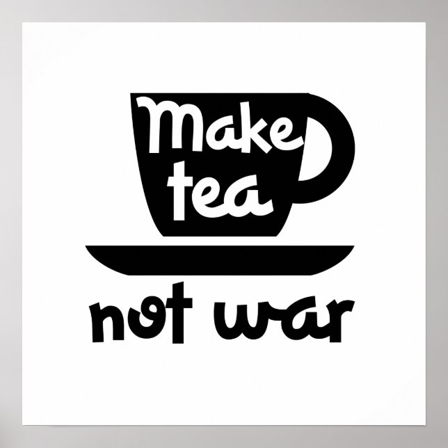 Póster Hacer que el té no sea guerra (Frente)