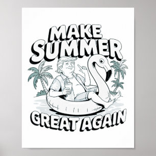 Póster Hacer que el verano vuelva a ser divertido el flot