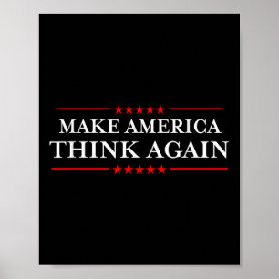 Póster Hacer que Estados Unidos piense de nuevo en Camise