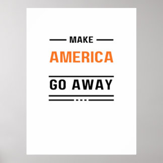 Póster Hacer que Estados Unidos se aleje del eslogan de l
