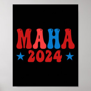 Póster Hacer que Estados Unidos sea saludable Maha Pro-tr