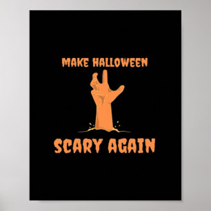 Póster Hacer que Halloween tenga miedo de nuevo zombi Cla