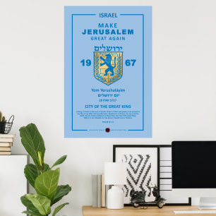 Póster Hacer que Jerusalén vuelva a ser grande