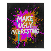 Hacer que lo Feo sea Interesante Frase Creativa