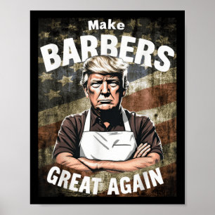 Póster Hacer Que Los Barberos Vuelvan A Ser Grandes _ Bar