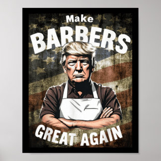 Póster Hacer Que Los Barberos Vuelvan A Ser Grandes _ Bar