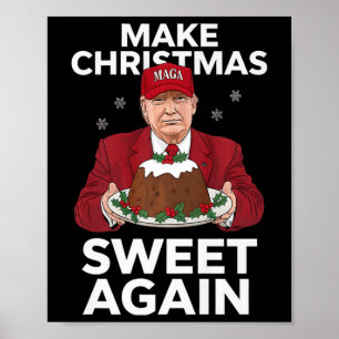Póster Hacer que los Navidades vuelvan a dulce a los rega