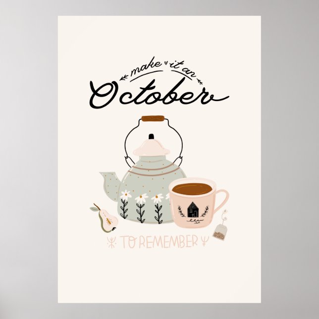 Póster Hacer Que Sea Un Octubre Para Recordar (Frente)