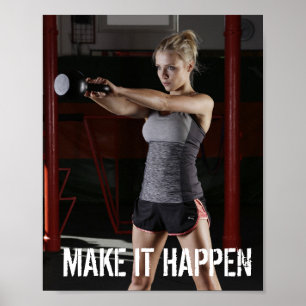 Póster HACER QUE SUCEDA, Poster de gimnasia