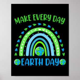 Póster Hacer que todos los días el Día de la Tierra sea u