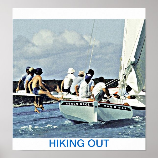 PÓSTER HACER SENDERISMO SOBRE EL HOMBRE O LA GUERRA (Frente)