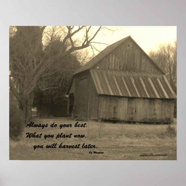 Póster HACER SIEMPRE SU MEJOR Poster (Frente)