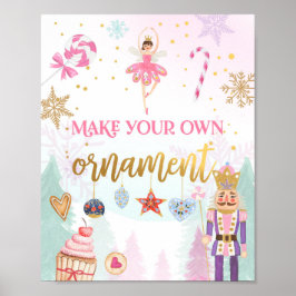 Póster Hacer su propio ornamento de nutcracker Ballerina 