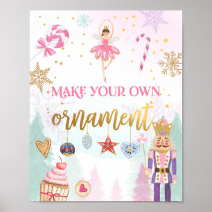 Póster Hacer su propio ornamento de nutcracker Ballerina