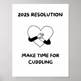 Póster HACER TIEMPO PARA CUDLING Love cita a Poster