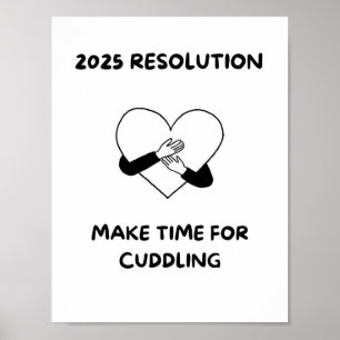 Póster HACER TIEMPO PARA CUDLING Love cita a Poster