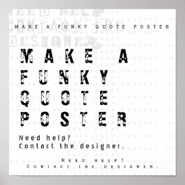 Póster Hacer tu propia cita personalizada