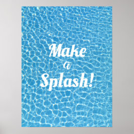 Póster Hacer un Splash Motivacional