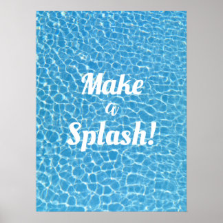 Póster Hacer un Splash Motivacional